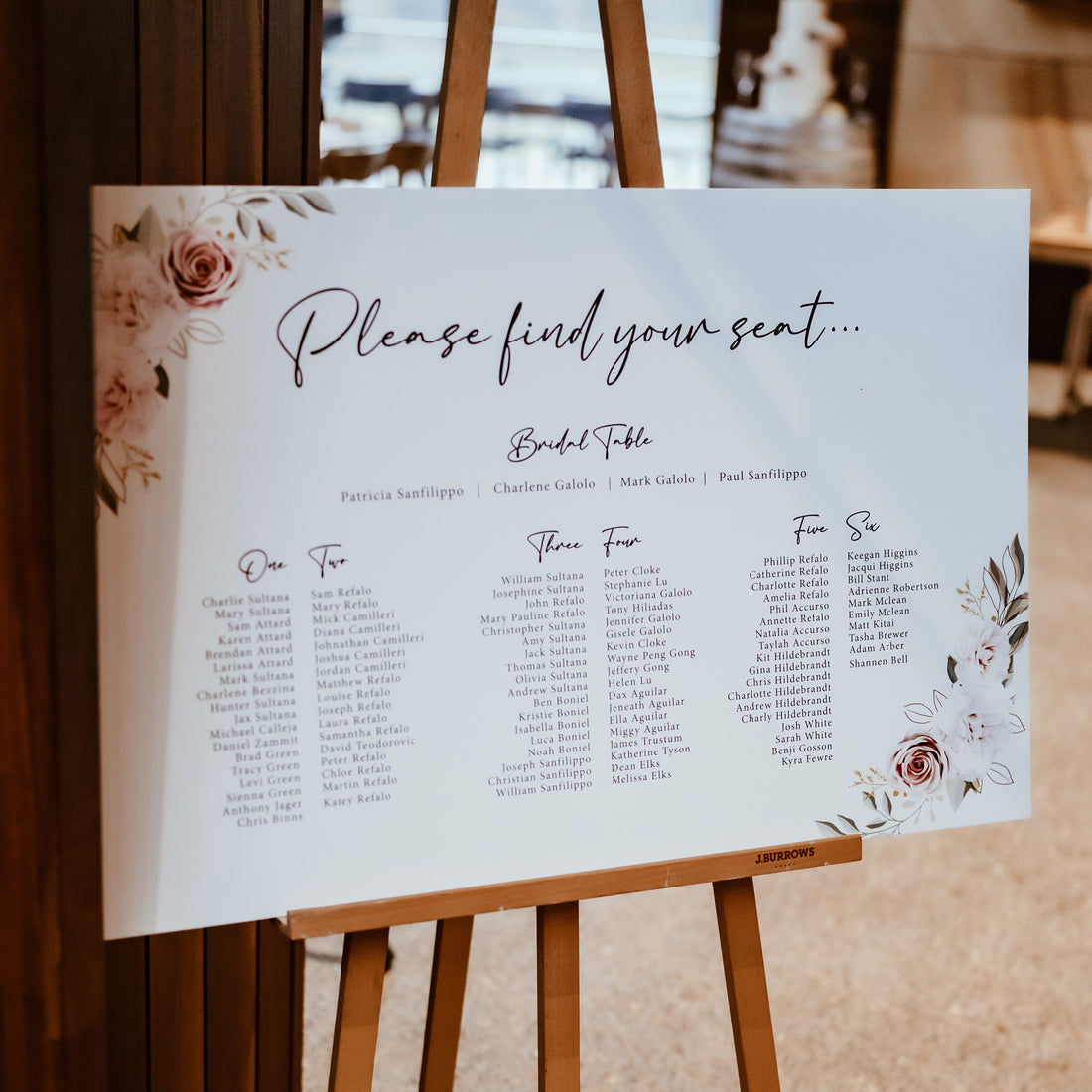 Customised Seating Plan