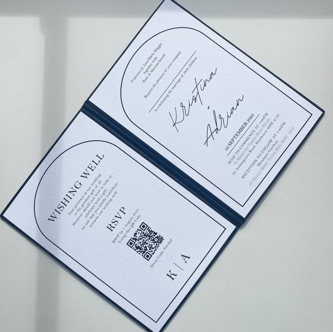 Customised Hardcover Booklet Invitation